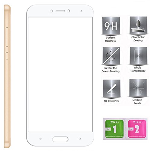 Tempered Glass Screen Protector Full White Anti-shock For Xiaomi mi5 °C 4 G 5.15 "