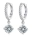 Shining Diva Fashion Silver Platinum Plated Austrian Crystal Hoop Earing For Women RS.349.00
