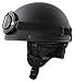 Produktbild Oldtimer Motorradhelm in Schwarz matt mit Brille Größe: L 59-60cm