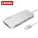 Produktbild Lenovo Type C Hub, USB C Hub 3.1 mit USB C Ladeanschluss (Power Delivery), 2 USB 3.0 Anschlüsse, 1 USB 2 Anschlusse, 4K HDMI, SD & Mikro SD Kartenleser, tragbar für MacBook Pro 2016/2017, Chromebook and andere Type-C Geräten