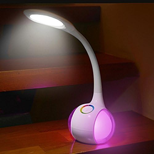 Zoostar 5w Eye-care 3-level Dimmable Natural Light Led Desk Lamp with Colorful Globoid Base