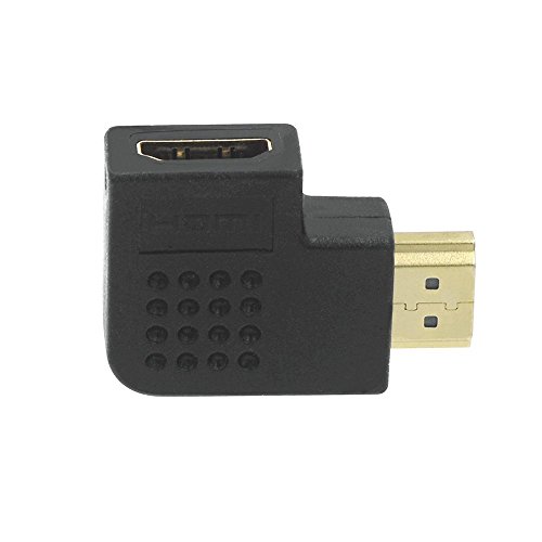 VCE HDMI 90 und 270 Grad Stecker auf Buchse Vertikal flach Adapter - 4