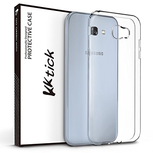 Samsung Galaxy A5 (2017) Hülle, KKtick Transparente Kratzfeste Schutzhülle Crystal Clear Bumper Premium TPU Silikon Durchsichtige Handyhülle für Samsung Galaxy A5 (2017) 5.2 Zoll Case Cover - 5