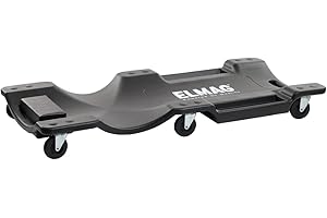 ‎ELMAG ELMAG Rollbrett | belastbar bis 150kg | optimiertes und erleichtertes Abreiten unter dem KFZ | Montagerollbrett | Werkstattliege