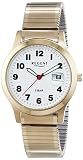 Regent Herren-Armbanduhr XL Analog Quarz Edelstahl beschichtet 11300026