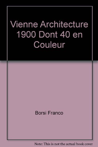 couverture de : Vienne : architecture 1900