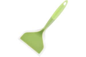 Sibba Silicone Wide Pancakes Spatula, Non-Stick Heat-Resistant Kitchen Fried Shovel, Turner for Eggs Fish Pancake Pizza Steak
