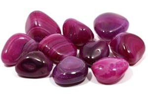 GEOFOSSILS Piedra de ágata rosa (20 – 25 mm) – 20 unidades