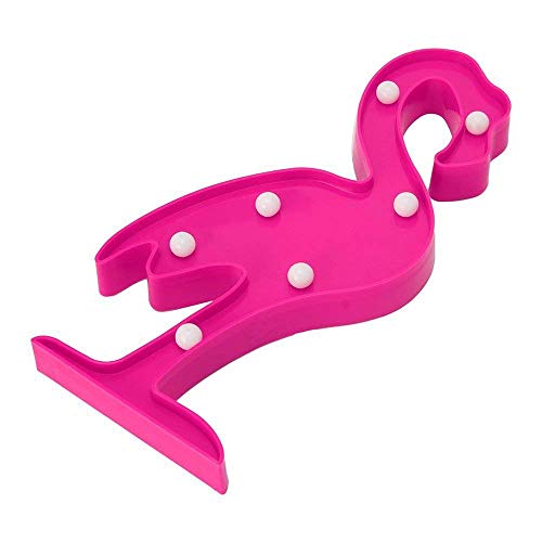 twentyfeet lámpara nocturna para niños, lámpara de noche infantil en forma de flamenco LED lámpara de batería para niños 30 x 11 x 3 cm