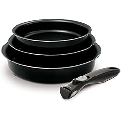 Backen 181501 - Set de poêles - 4 Pièces Noir - Tous feux dont induction