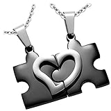 puzzle halskette mit gravur Im Lieferumfang erhalten Sie zusätzlich ein edles Geschenketui