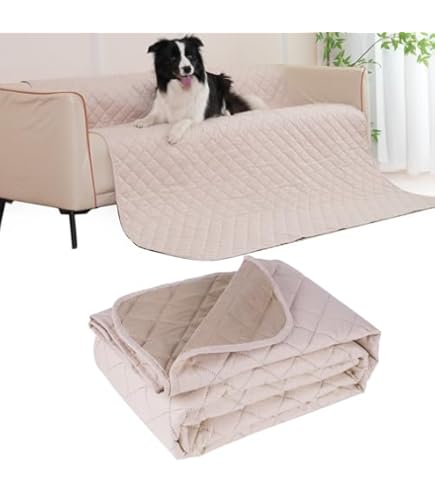 Homaxy Hondendeken, waterdicht, hondenmat, outdoor, wasbaar, omkeerbare deken, hondendeken, zachte kattendeken voor bank, bed, onderweg (203 x 208 cm, grijs donkergrijs