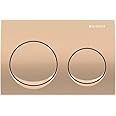 Geberit Flush Plate | Red Gold | Alpha 20 series |115.040.QA.3 | 2 years warranty | Front Actuation Dual Push Plate for Geberit Concealed Tank | Compatible with Concealed Flush Tank (Round)