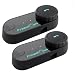 Produktbild Motorrad Headsets, FreedConn T-COM VB Helm Bluetooth Headset für Motorrad Skifahren 2-3 Rider Intercom Kit mit 800M, GPS, FM Radio (2 Einheiten mit Soft-Kabel)