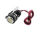 Produktbild 12v Wasserdicht Motorrad USB Handy Ladegerät Steckdose Adapter mit Uhr - Schwarz