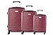 Produktbild Starres 3-Teiliges Trolleyset Pierre Cardin Bordeaux 4 Räder Handgepäck VS22