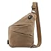 Produktbild Olprkgdg Sling Backpack Sling Bag Kleiner Crossbody-Daypack für Reisen Brusttaschen für Männer und Frauen Mehrzweck-Casual (Color : Khaki)