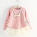 Produktbild spritech (TM) Kinder Baby Mädchen New Fashion Herbst reine Baumwolle Lange Ärmel Schleier Tutu Kleid, Skin Pink, 100cm:for height 85cm