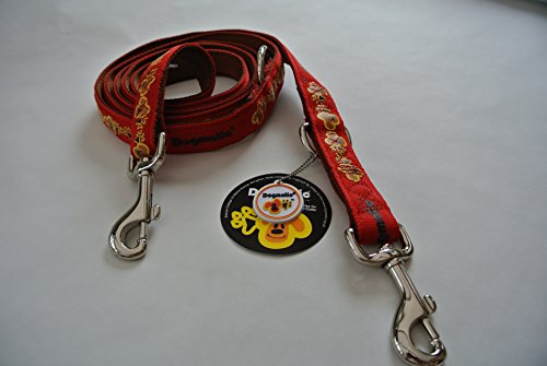 DOGMATIC-TRAINING-LEAD-PADDED-CUSHIONED-WEBBING-PCW-RED-MEDIUM