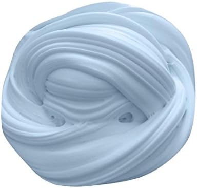 VNEIRW 10 Colors Non-toxic Fluffy Foam Slime for Kids,Stress Relief Toys,Sludge Mud Soft Baby Toys (Light Blue, 1pc)