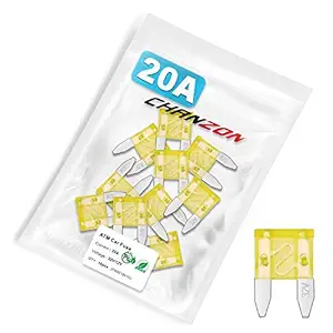 Chanzon 10pcs ATM 20A APM (Mini) 32V Blade Fuse 20 A Fast Blow for Automotive Car Truck SUV