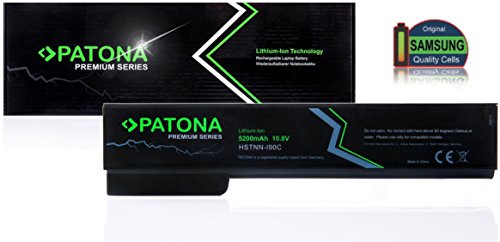 PATONA Premium Laptop Akku für HP Elitebook 8460p | 8460w | 8470p | 8560p | HP ProBook 6360b | 6460b | 6465b | 6560b | 6565b - [ Li-ion; 5200mAh; schwarz]