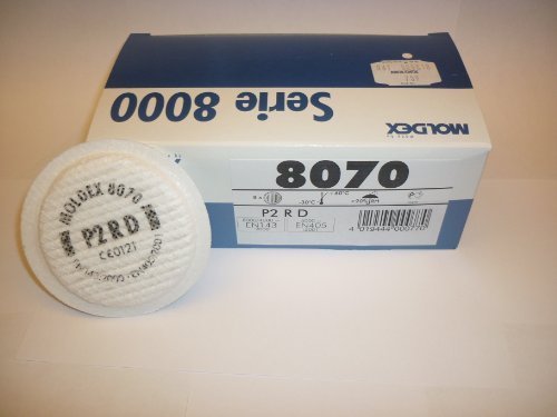 Moldex 8070 Partikelfilter Filter für &8000 Serie 4000, 5000, 8 Stück Pro Box