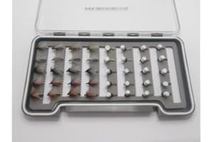 TROUTFLIES UK BOXED FISHING FLIES 40 Emerger & suspender buzzers wet flies, trout flies, 40 boxed set, Fly Fishing NBX27
