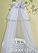 LUXURIOUS CANOPY DRAPE(320cm wide) + Holder to fit Baby Cot or Cot Bed -GREY