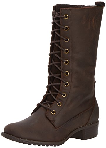 Hush Puppies Women's Chamber Moto Dark Brown Leather,4 UK (37 EU)