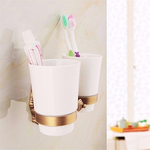 STAZSY Copper mug Cup toothbrush set with ceramic glass sanitary ware bathroom racks,mug racks