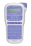 SFR Brother pt-h200  etiquetadora portátil para Trabajos créatfs y organización de la casa  Incluye 1 Cinta TZe 12 mm Oro/Blanco (4 M)