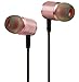Price comparison product image DZCD Anchor Monitor Headphones In-ear Computer Mobile Phone Live Headphones Karaoke 1.5 Meters 3 Meters MC Rapper Headphones,RoseGold(noVoiceFunction)-3m