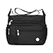 Produktbild 2018 Babywindeln Im Mittleren Alter Damentasche Frauen Taschen Nylon Oxford Leinwand Schulter Messenger Wasserdicht Mutter Tasche,Black-25*9.5*21cm