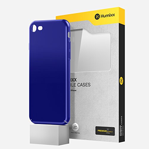 iPhone 8 Case, iPhone 7 Case, HUMIXX Slim Fit Skin Cover with Matte Finish Coating Anti-fingerprint Anti-scratch Protective Hard Case Cover Shell for iPhone 8/ iPhone 7 [Skin Series] (Blue)