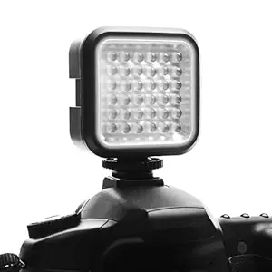 LightLINK Rechargeable Ultra-Bright LED Camera / Video Light with Hot Shoe and Tripod Adapter for Canon , Sony , Nikon and Other DSLR Cameras