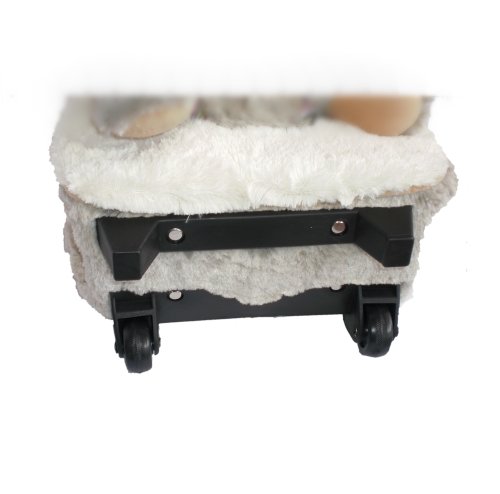 Inware 6788 - 3in1 Petit Trolley Élan, beige/crème, pour les Enfants, beige, Sac à Roulettes, Peluche Élan