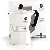 Cafetera espresso Blanca para 3 tazas - Caffe Hardy (Italia)