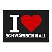 Produktbild Mousepad Classic I Love Schwäbisch Hall schwarz