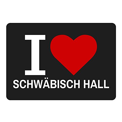 Preisvergleich Produktbild Mousepad Classic I Love Schwäbisch Hall schwarz