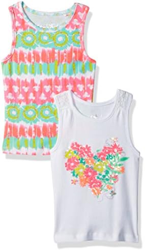 Freestyle Revolution girls  2pk Shibori/Hearts Sequence Tanks Set Tank Top
 -  multi -