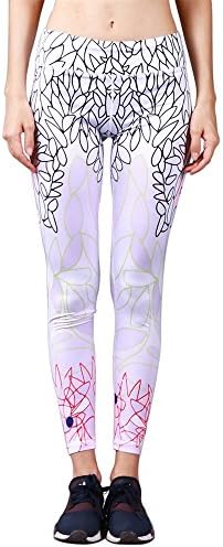 BARBOK Women's High Waist Yoga pilates leggings Slimming Workout 9/10 pants Tummy Control Yoga Trousers SOFT Capris Wide WAISTBAND Gradual Fitness Leggings