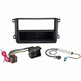VW Golf V + VI + Plus, EOS, Jetta VW Amarok VW Scirocco (2008-) VW Caddy, Touran, Tiguan VW Passat 3C + CC VW Beetle (2011-) VW T5 Startline. Transporter (2010-) SEAT Leon (2010-2013) SKODA Octavia (2007-2013) SKODA Fabia (2007-) mit Radio Dance oder Navigation OEM SKODA Roomster mit Radio Dance oder Navigation OEM SKODA Suberb (2008-) Farbe: schwarz (mit Ablagefach) Setinhalt: Radioblende, Radioadapterkabel, Antennenadapter