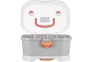 HUSHUI Rejilla para Secado de biberones con Tapa, Caja de Almacenamiento para biberones Rejilla para Secado de biberones con Cubierta Antipolvo Organizador de biberones para bebés recién Nacidos