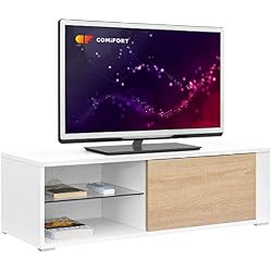 Comifort TV80 Meuble TV de salon moderne 100 x 36 x 32 cm