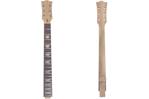 Yinfente Manche de guitare 22 frettes 62,9 cm en acajou et palissandre