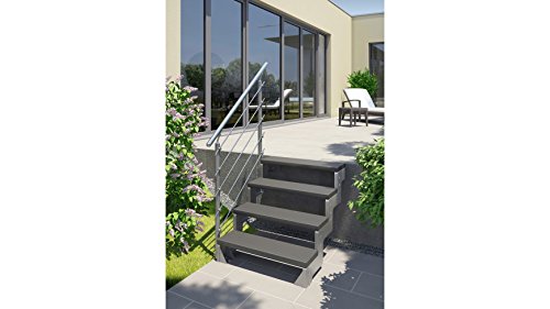 Preisvergleich Produktbild DOLLE Außentreppe Gardentop, Startset für 2 Stufen gerade