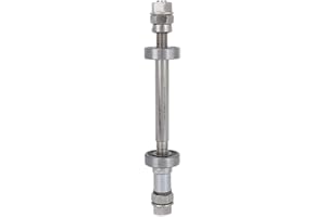 VIFER Wheel Axle Bicycle Bearing Front Rear Axle Skewer Hub Lever Solid Repair Tool Accessories (Rear) axle +6000 Bearing