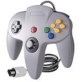 Suily N64 Game Controller Klassischer langer Griff mit verdrahtetem Gamepad Joystick fr Nintendo 64 System?Grau - 
