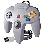 Suily N64 Game Controller Klassischer langer Griff mit verdrahtetem Gamepad Joystick fr Nintendo 64 System?Grau - 